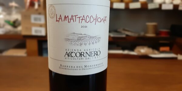 Barbera del Monferrato DOC FRIZZANTE, "LA MATTACCHIONA", Accornero, Vignale Monferrato (AL)