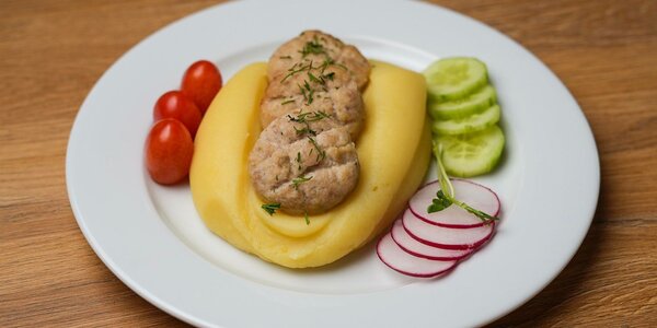 Cutlets with a side dish of choice