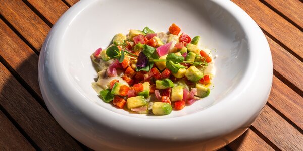 Carpaccio di pesce Bianco in ceviche 