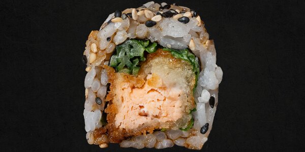 11 - Uramaki tempura di salmone e cetriolo [8 Pezzi]