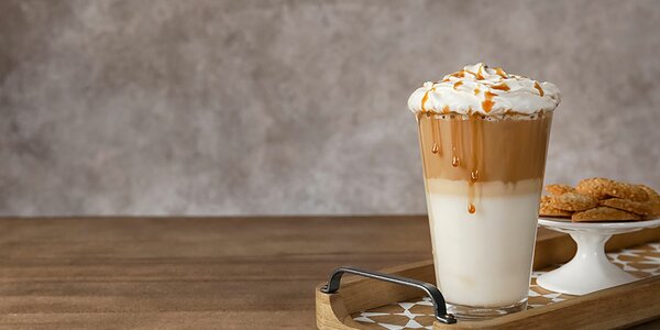 LATTE MACCHIATO AL CARAMELLO O NOCCIOLA