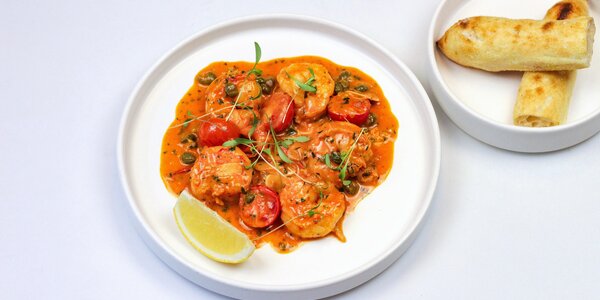 tiger prawns grilled with n'duja butter, 