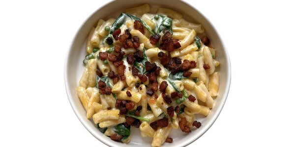 penne with creamy gorgonzola sauce,