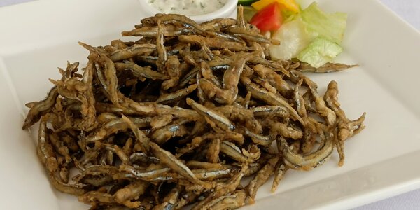Fried Anchovies with Tartar Sauce