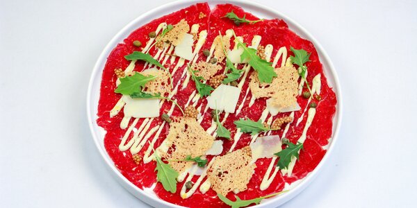 * hovädzie carpaccio s caesar majonézou, 