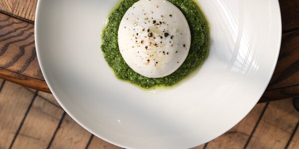 Burrata et Pesto Roquette 