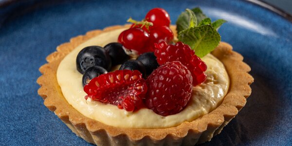 Crostatina alla crema pasticcera con Frutti Rossi