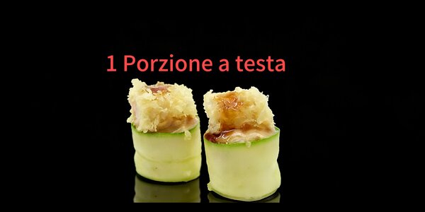 44A. Gunkan zucchina ebi ( 1 porzione a testa ) 