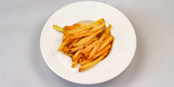 side dish to meat - homemade potato french fries 