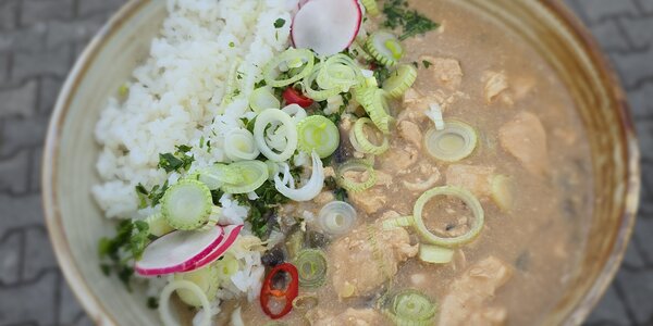 Kurací stroganov s dusenou ryžou 150g 