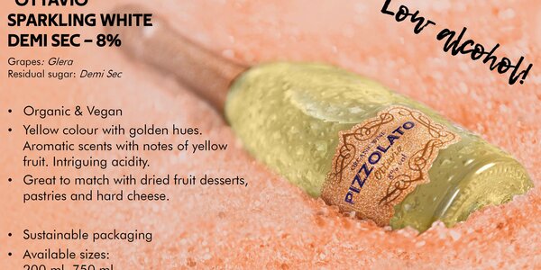 Sparkling White Demi Sec OTTAVIO (Low Alcohol) 750 ml