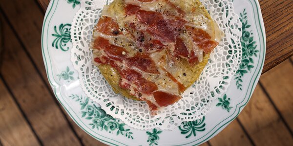Tortilla, Topinambour et Jambon Ibérique