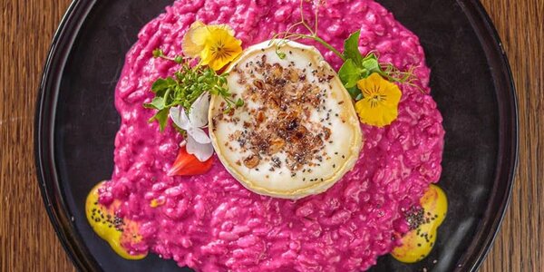 250g Cviklové rizoto s kozim syrom