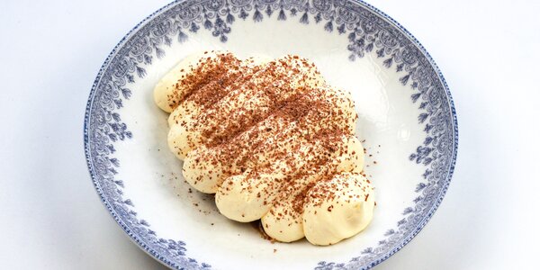 tiramisu with homemade biscuit, 