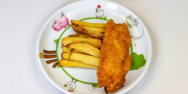 chicken schnitzel in panko breadcrumbs, 