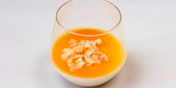 coconut panna cotta,
