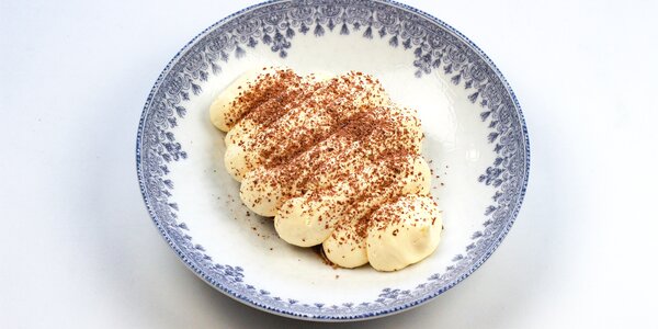 tiramisu with homemade biscuit,