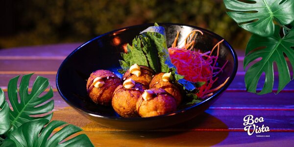 TAKOYAKI PULPO (5 UNDS) | OCTOPUS TAKOYAKI (5 PIECES)