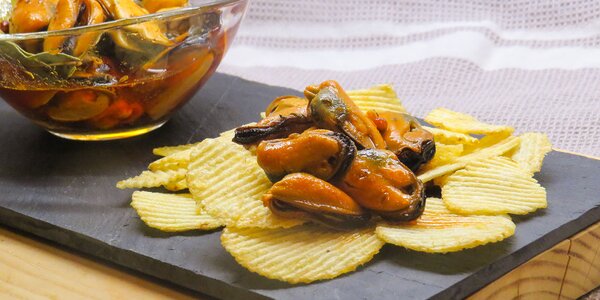 CRUNCHY CHIPS MEJILLONES EN ESCABECHE