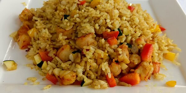 Tiger Prawns masala rice