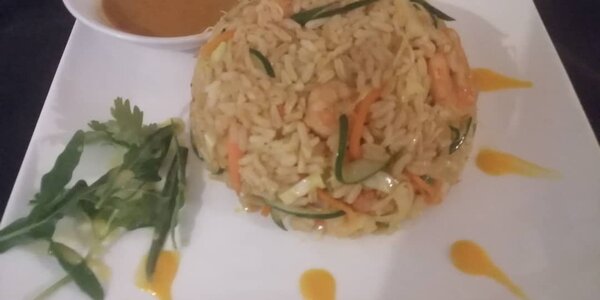 Schrimps vegetable rice