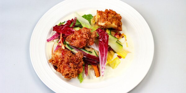 deep fried chicken thigh,