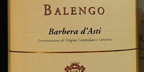 Barbera d'Asti "Balengo" DOCG, Lorenzo Zanetta, Sizzano (NO)