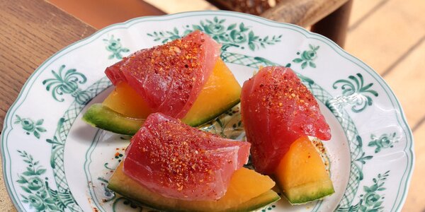 Bluefin Tuna Crudo & Melon