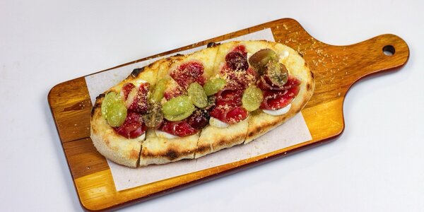 pizzetta s domácim kačacím prosciuttom, 