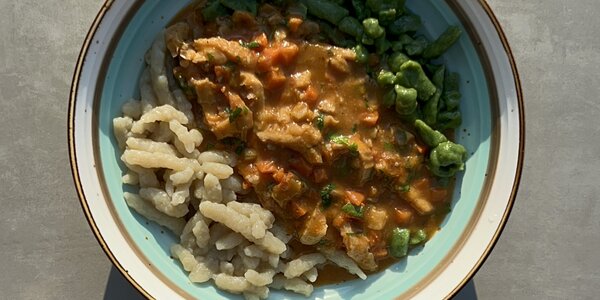 Tripes goulash with dumplings