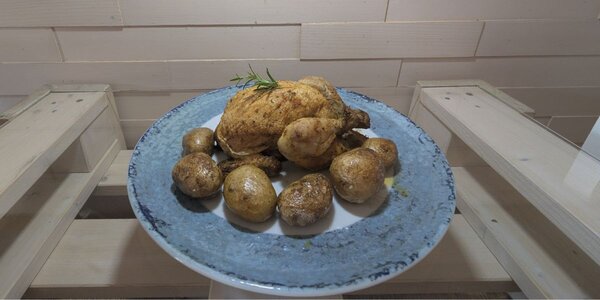 Galletto al Forno con Patate Novelle 