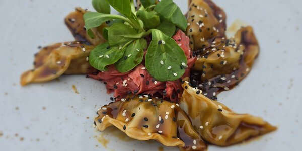 Zeleninové giozky s teriyaki omáčkou a wakame šalátom 250g  
