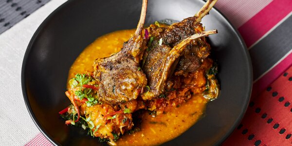 Five-Spice Lamb Chops with Asaro & Shoko Tete