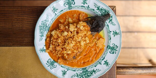 Aubergine Rôtie, Sauce Tomate et Croûte au Parmesan