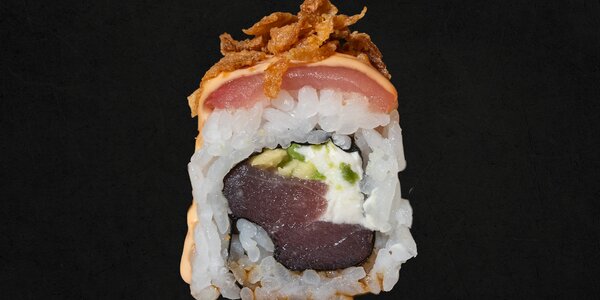 88 - Uramaki tonno crudo e cipolla croccante [8 Pezzi]