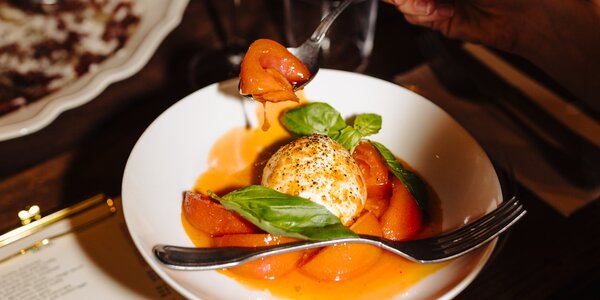 Tomatoes, fermented chili and Thai basil