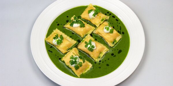 agnalotti stuffed with rabbit,