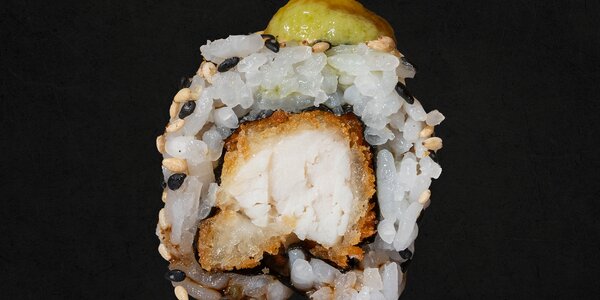 10 - Uramaki tempura di ombrina [8 Pezzi]