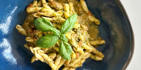 Strozzapreti con Pesto alla Trapanese