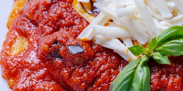 Raviolo di Bufala alla Norma