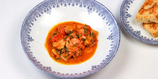 grilled tiger prawns,